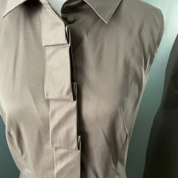 Ruffle Front Button Dress - Picture 2 of 5